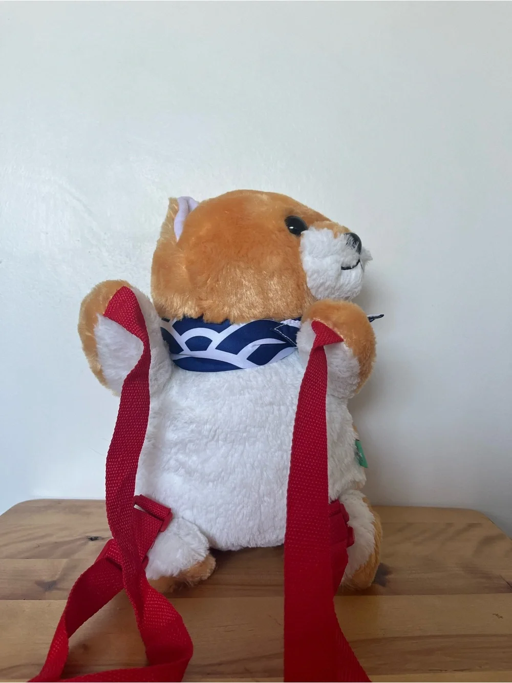 Amuse Mameshiba San Kyodai Mametaro Shiba Inu Plush Backpack